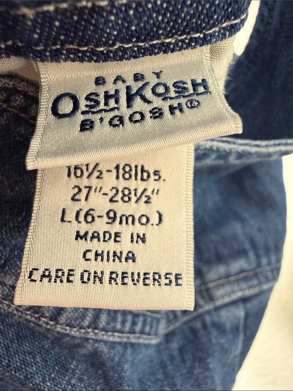 Vintage OshKosh Bgosh Denim Bubble Overalls Shortalls Puppy Dog Romper 6-9 Month